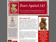 Tablet Screenshot of bearsagainstms.com